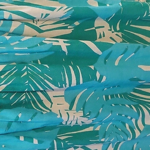 Ann Taylor Loft Vintage Palm Print Cotton Skirt - Size 2 - Picture 5 of 8